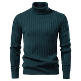 Rollkragenpullover – Modern & Bequem – Baumwollmischung mit Streifen - Asance
